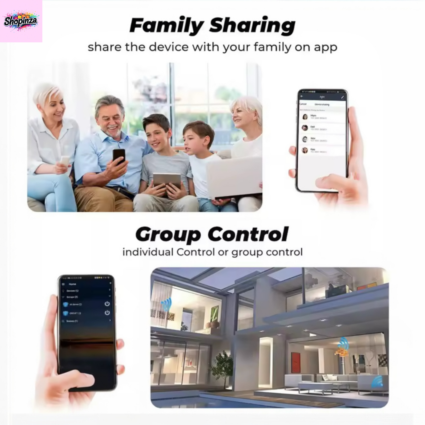 WiFi Smart Socket Plug – Alexa & Google Compatible, Voice Control, Timer, Family Sharing, App Control