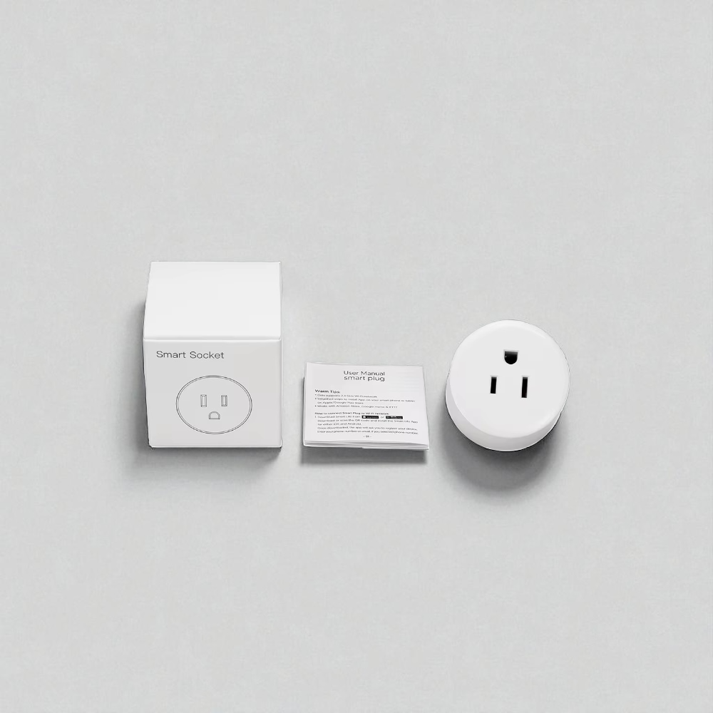 WiFi Smart Socket Plug – Alexa & Google Compatible, Voice Control, Timer, Family Sharing, App Control