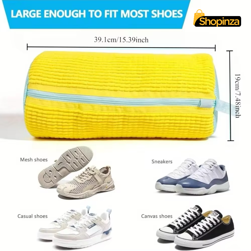 Shoe Washing Bag Anti-Deformation | Durable Laundry Protector for Sneakers, Trainers & Sports Shoes | Machine Washable Shoe Cleaner